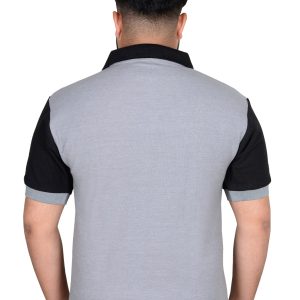 POLO Shirts (Gray Body) (Black sleeves)
