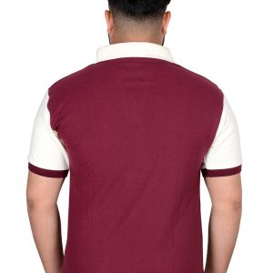 POLO Shirts (Maroon Body) (Lime Yellow sleeves)